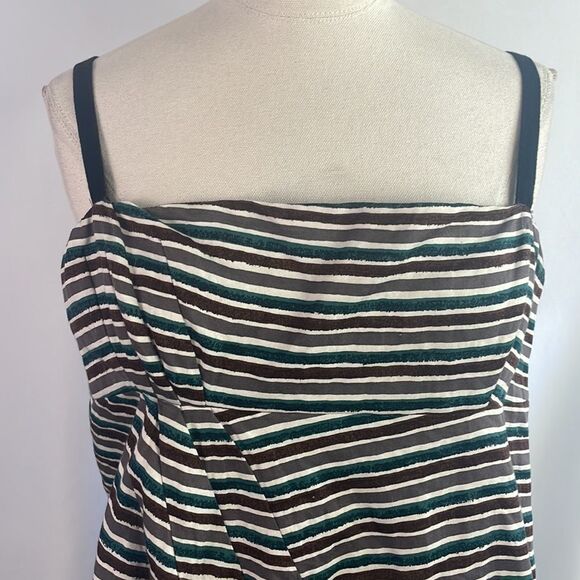 Marni Multi Striped with Bow Back Dress - Picture 2 of 10